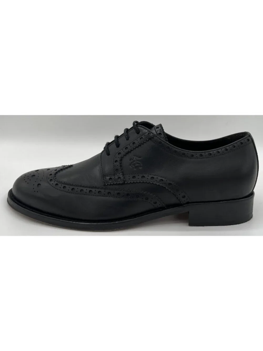 Brooks Brothers Wingtip Oxford Dress Shoes Black Leather Size 9 Made in Italy